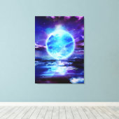 "Der Mond" Leinwanddruck (Insitu (Holzboden))