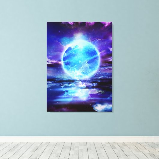 "Der Mond" Leinwanddruck (Insitu (Holzboden))