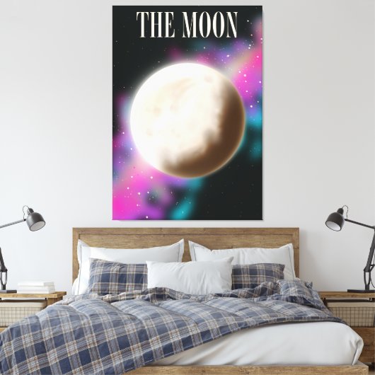 Der Mond Leinwanddruck (Insitu (Schlafzimmer))