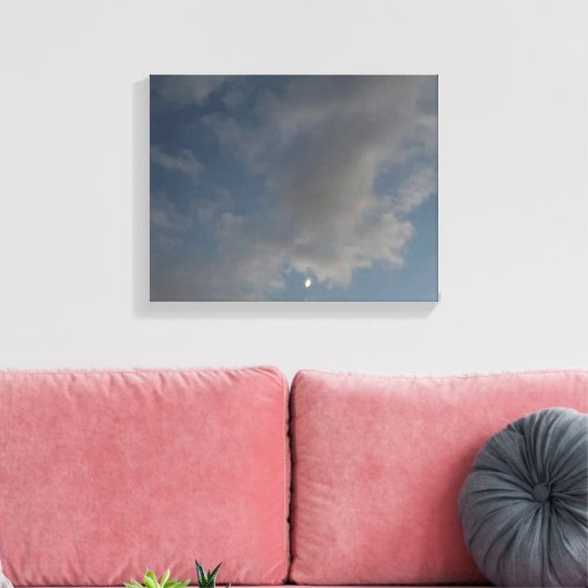 Der Mond Leinwanddruck (Insitu (Wohnzimmer))