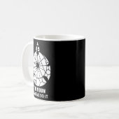 Der Mond ließ mich geometrisch machen Kaffeetasse (Vorderseite Links)