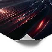 Der Mond mit Blick auf den Ozean Poster (Ecke)