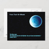 Der Mond - Perek Shirah Postkarte (Vorne/Hinten)