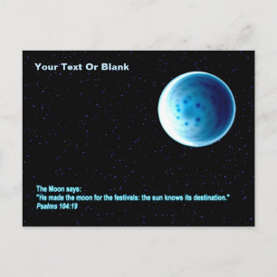 Der Mond - Perek Shirah Postkarte