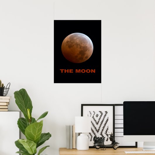 Der Mond Poster (Heimbüro)
