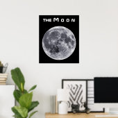 Der Mond Poster (Heimbüro)