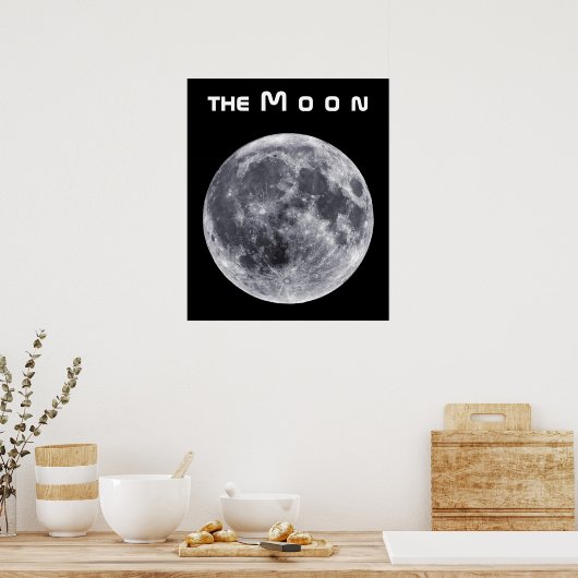 Der Mond Poster (Küche)