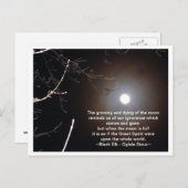 Der Mond Postkarte (Vorne/Hinten)