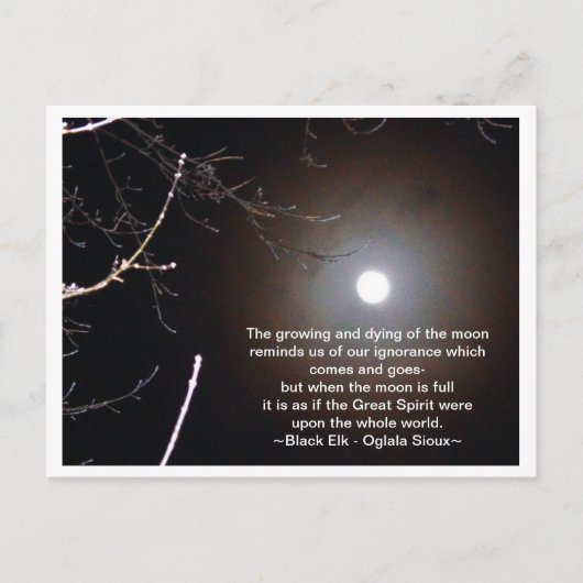 Der Mond Postkarte (Vorderseite)