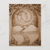 Der Mond Postkarte (Vorderseite)