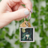 Der Mond-Prämie Keychain des Raben Schlüsselanhänger (Hand)