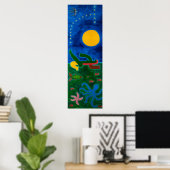 Der Mond reiste 2014 in Scorpio Poster (Heimbüro)