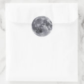 Der Mond Runder Aufkleber (Tasche)