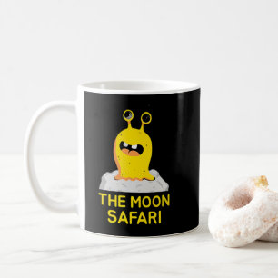 Der Mond Safari Süßer Alien Cartoon Weltraum Kaffeetasse