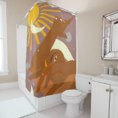 Der Mond tanzt mit mir Duschvorhang (Beispiel)