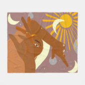 Der Mond tanzt mit mir Fleecedecke (Vorderseite (Horizontal))