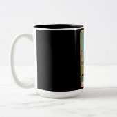 Der Mond Tarot Zweifarbige Tasse (Links)