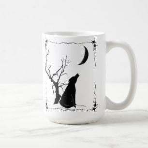 Der Mond-Tasse des Kojoten Kaffeetasse