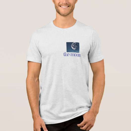 der Mond Tri-Blend Shirt (Vorderseite)