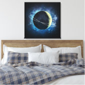 Der Mond - überwundene Leinwand (Insitu (Schlafzimmer))