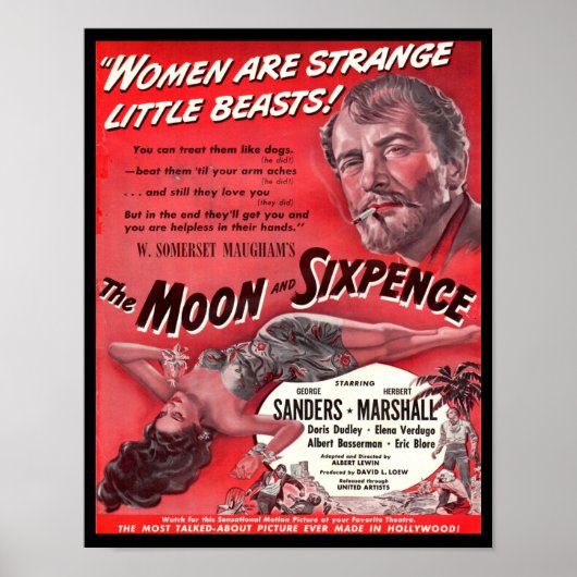 Der Mond und die Sixpenz Poster (Vorne)