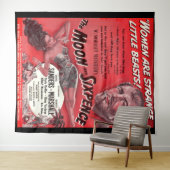 Der Mond und die Sixpenz Wandteppich (Beispiel (Horizontal))