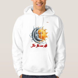 Der Mond und die Sonne tanzen gemeinsam auf einem  Hoodie