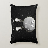 Der Mond und die Sterne im All Dekokissen (Vorderseite(Vertikal))