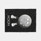 Der Mond und die Sterne im All Fleecedecke (Vorderseite (Horizontal))