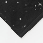 Der Mond und die Sterne im All Fleecedecke (Ecke)