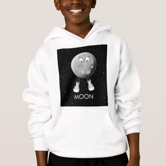 Der Mond und die Sterne im All Hoodie (Vorderseite)