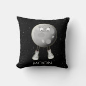 Der Mond und die Sterne im All Kissen (Vorderseite)