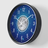 Der Mond und die Sterne im nächtlichen Himmel - el Uhr (Winkel)