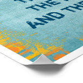 Der Mond und die Wahrheit - Buddha-Zitat - Kunstdr Poster (Ecke)