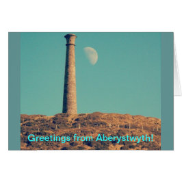 Der Mond und ein Turm: Aberystwyth