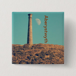 Der Mond und ein Turm: Aberystwyth Button