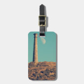 Der Mond und ein Turm: Aberystwyth Gepäckanhänger (Vorderseite vertikal)