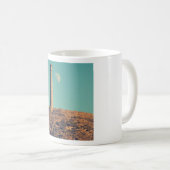 Der Mond und ein Turm: Aberystwyth Kaffeetasse (VorderseiteRechts)