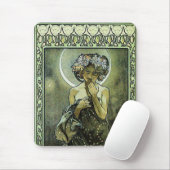 Der Mond von Alphonse Mucha Mousepad (Mit Mouse)