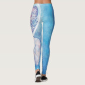 "Der Mond" von Mucha Blue Leggings (Rückseite)
