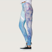 "Der Mond" von Mucha Blue Leggings (Links)