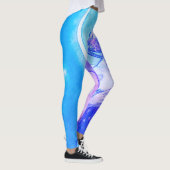 "Der Mond" von Mucha Violet Leggings (Rechts)
