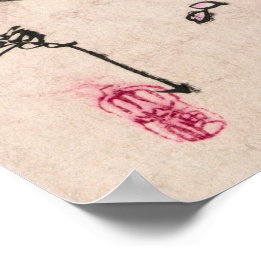 Der Mond von Shinobugaoka von Yoshitoshi Tsukioka Poster (Ecke)