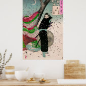 Der Mond von Shinobugaoka von Yoshitoshi Tsukioka Poster (Küche)