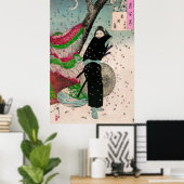Der Mond von Shinobugaoka von Yoshitoshi Tsukioka Poster (Heimbüro)