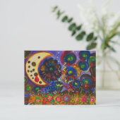 Der Mond wurde von ihrem Schatten verwundet Postkarte (Stehend Vorderseite)