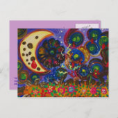 Der Mond wurde von ihrem Schatten verwundet Postkarte (Vorne/Hinten)