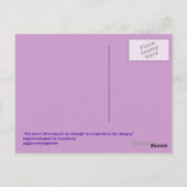 Der Mond wurde von ihrem Schatten verwundet Postkarte (Rückseite)