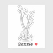 Der Mondbaum Aufkleber (Blatt)