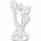Der Mondbaum Aufkleber (Vorderseite)